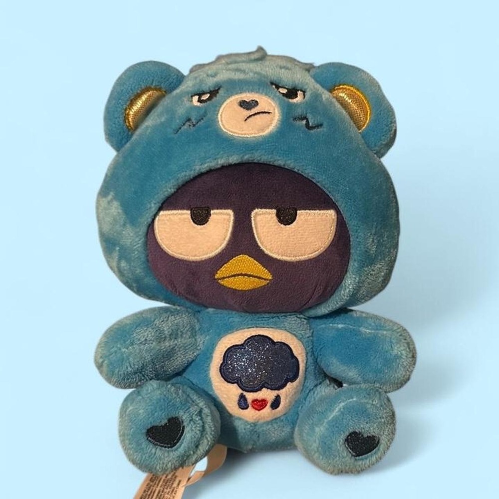 Sanrio Hello Kitty and Friends X Care Bears Badtz-Maru Grumpy Bear Plush
